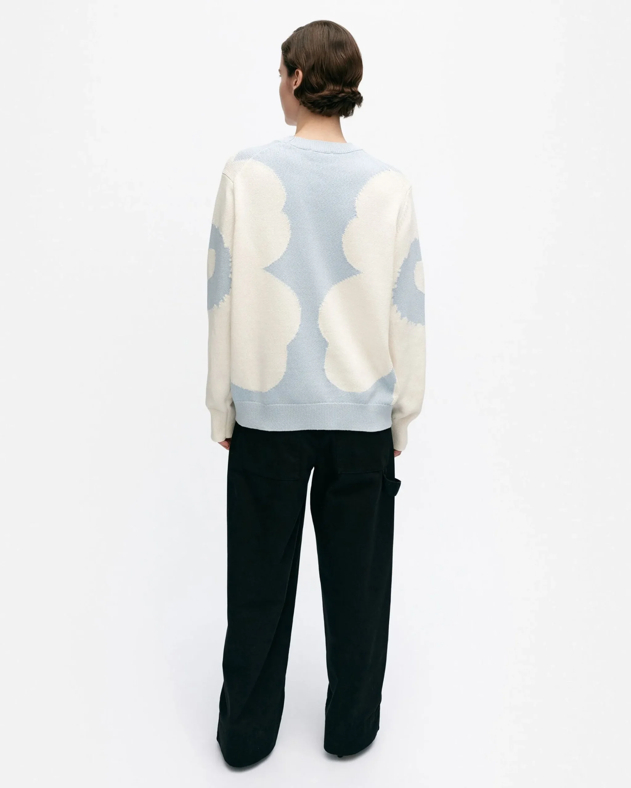 arkki_heijastus_unikko_puuvillaneulepusero_2-2.webp Marimekko Unisex^Arkki Heijastus Unikko Puuvillaneulepusero