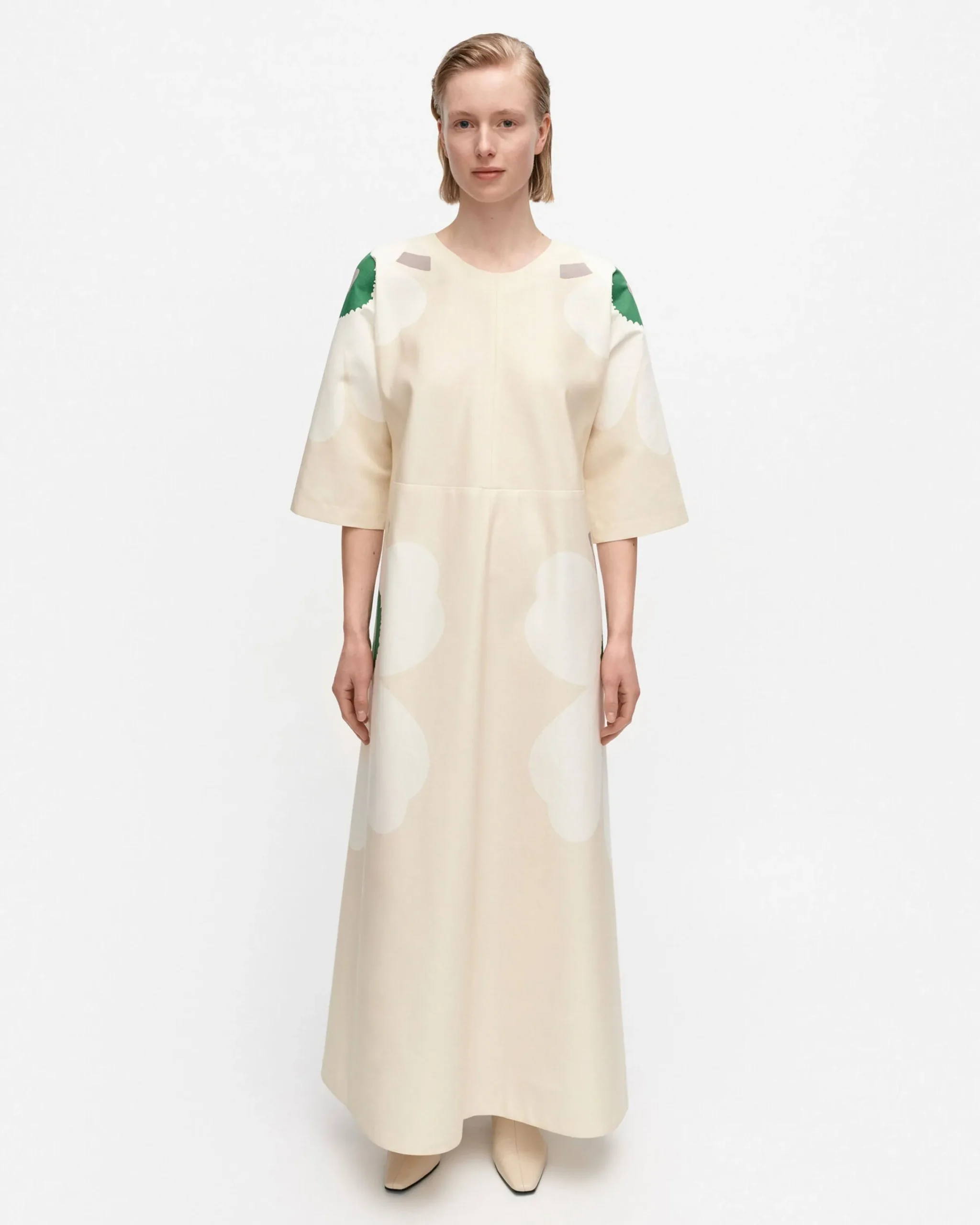 Marimekko Mekot^Kaiku Heijastus Unikko Puuvillapellavamekko