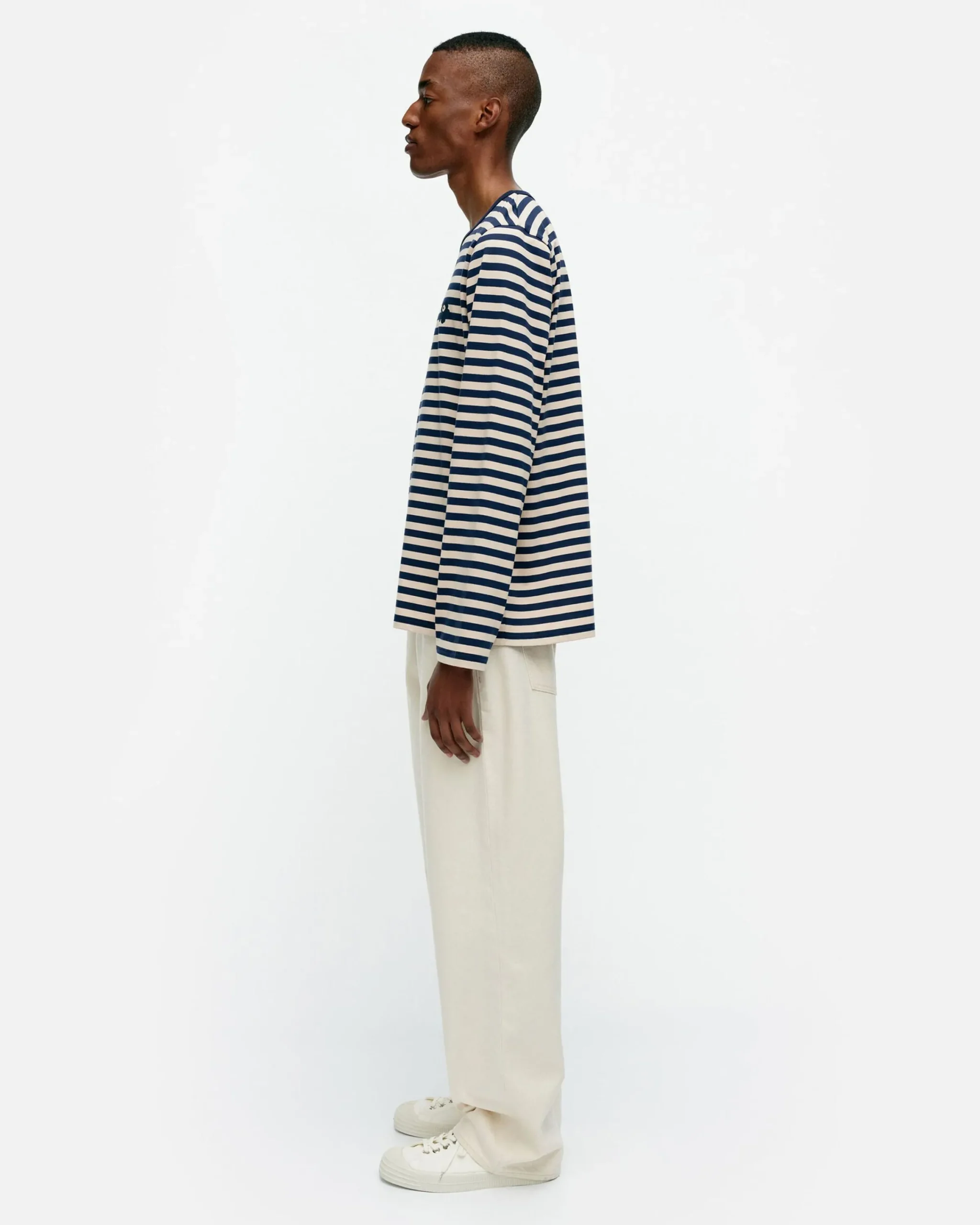 Marimekko Unisex^Kioski Tasaraita Men Longsleeve Trikoopaita