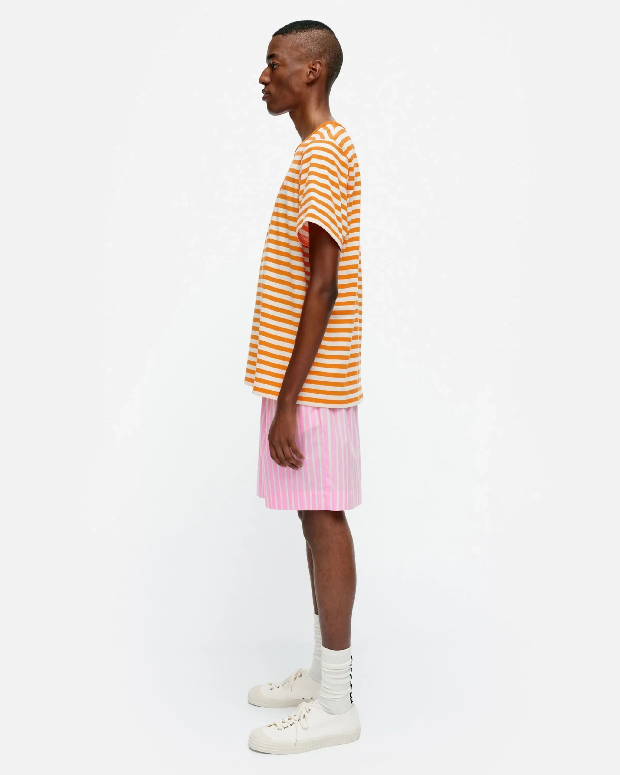 Marimekko Unisex^Kioski Tasaraita Men Shortsleeve T-Paita