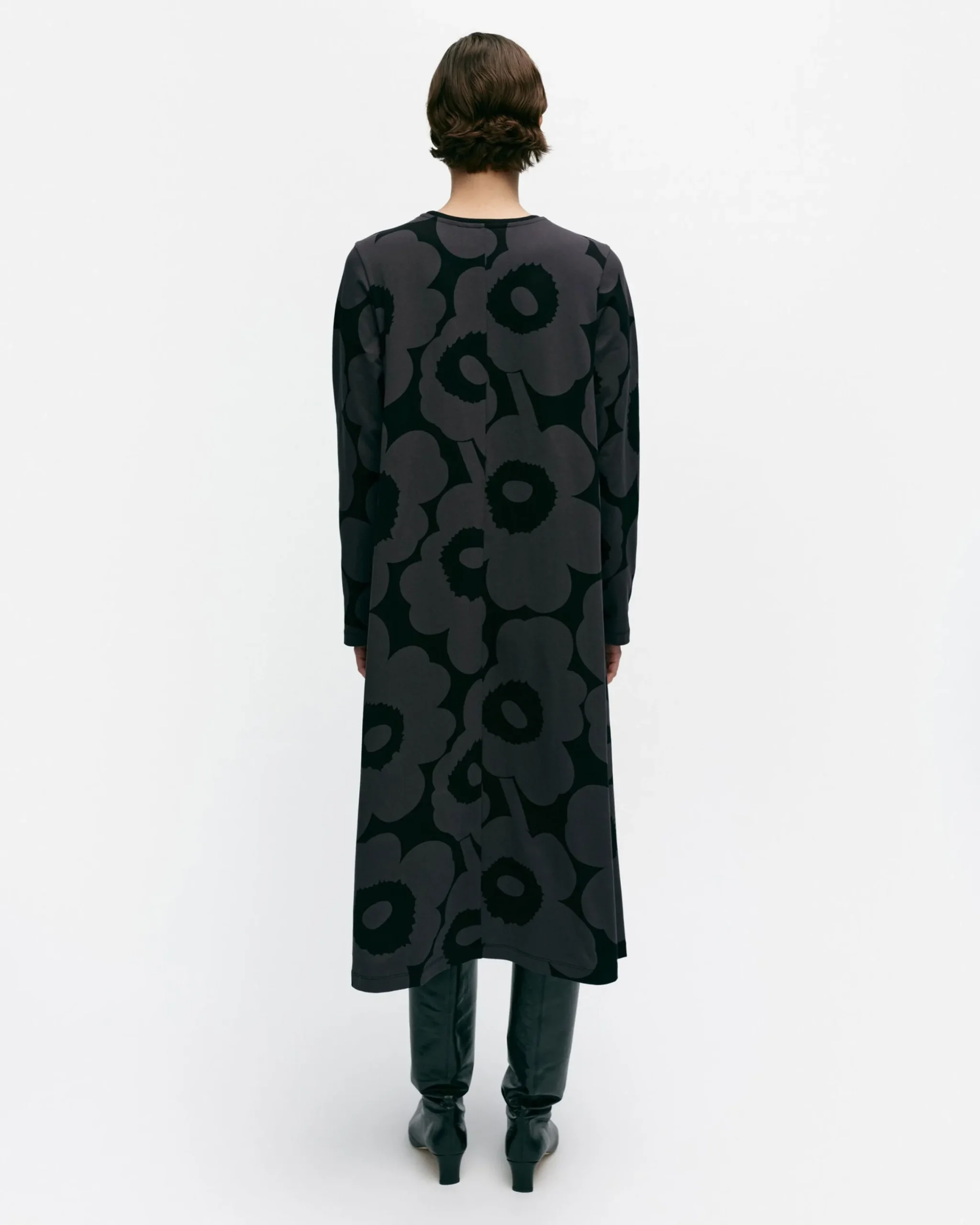 lehtokielo_unikko_trikoomekko_2.webp Marimekko Mekot^Lehtokielo Unikko Trikoomekko