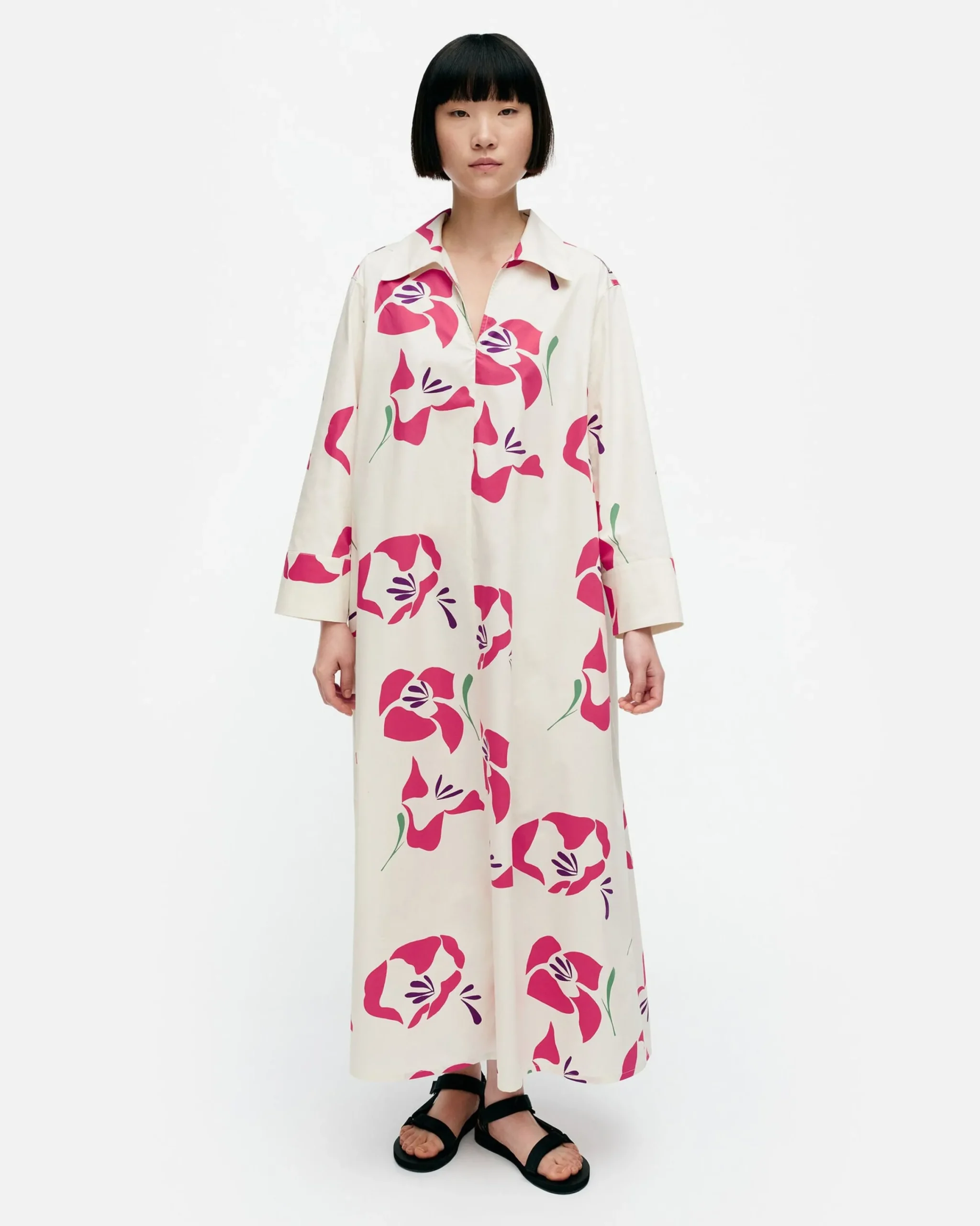 perenna_helakka_puuvillapopliinimekko_4.webp Marimekko Mekot^Perenna Helakka Puuvillapopliinimekko