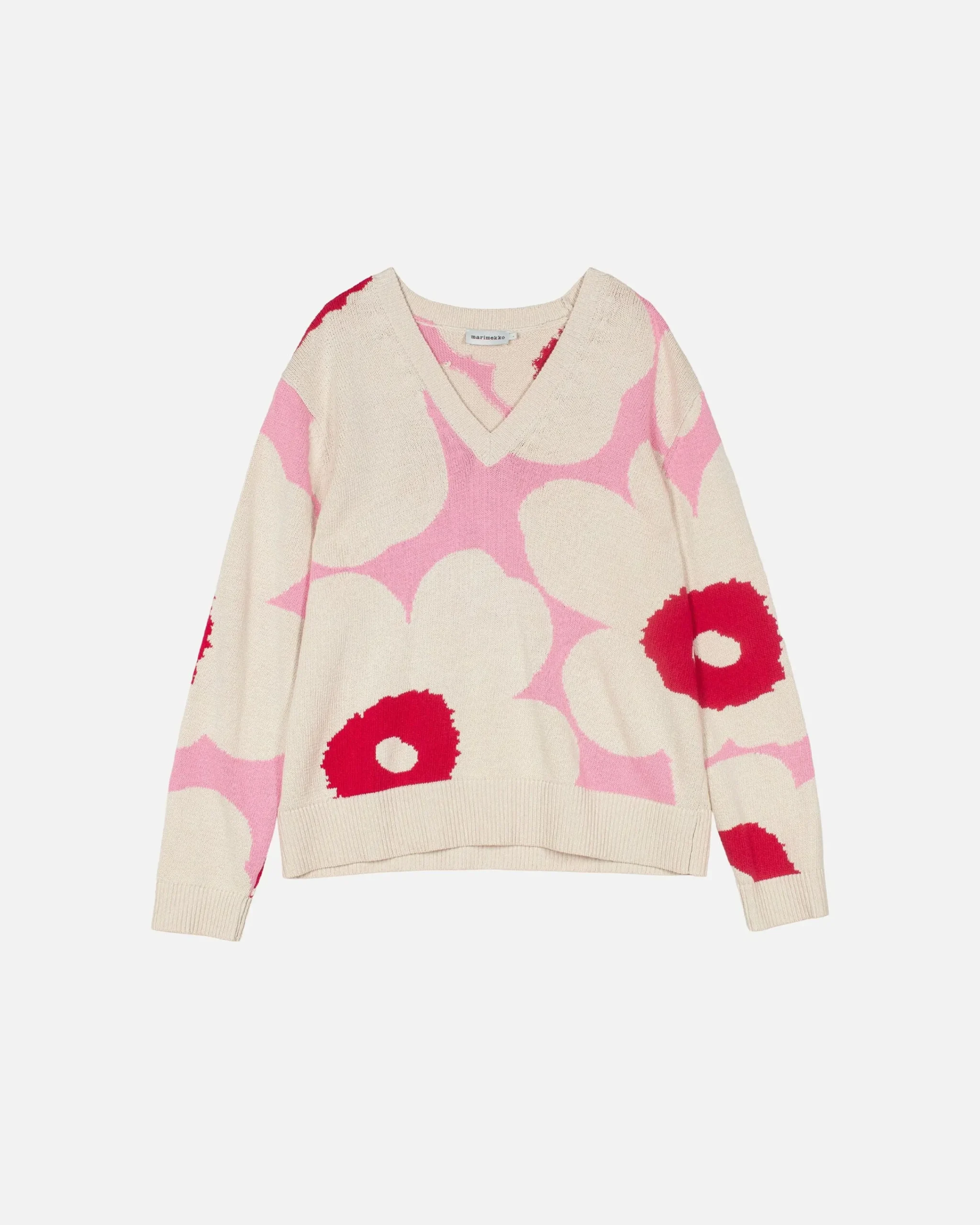 pueivue_unikko_puuvillaneulepusero_4-5.webp Marimekko Unisex^Pu00E4Ivu00E4 Unikko Puuvillaneulepusero