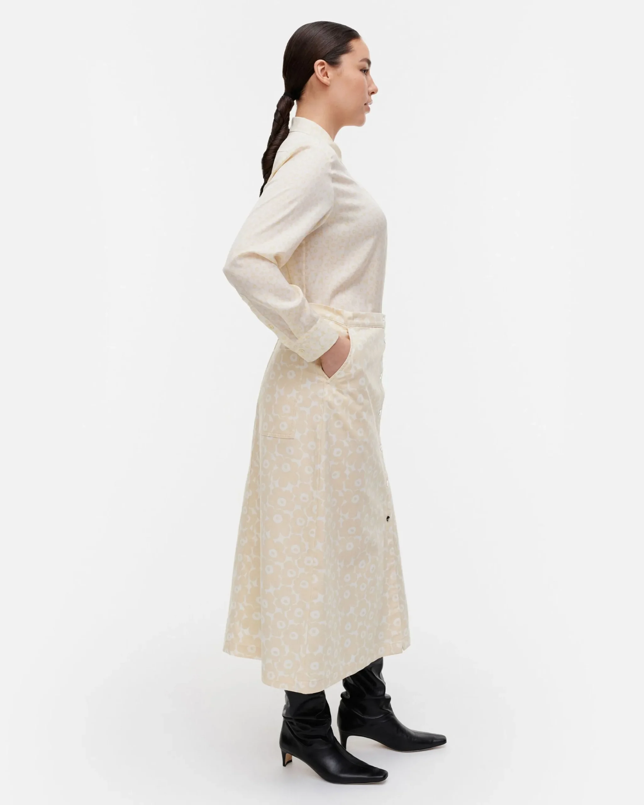 Marimekko Hameet^Puoli Unikko Puuvillahame