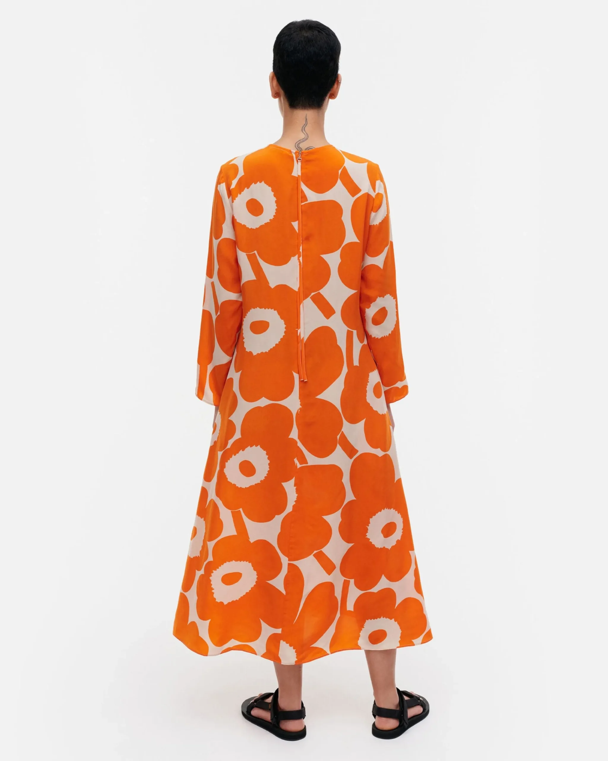 vesitse_unikko_kupromekko_2.webp Marimekko Mekot^Vesitse Unikko Kupromekko