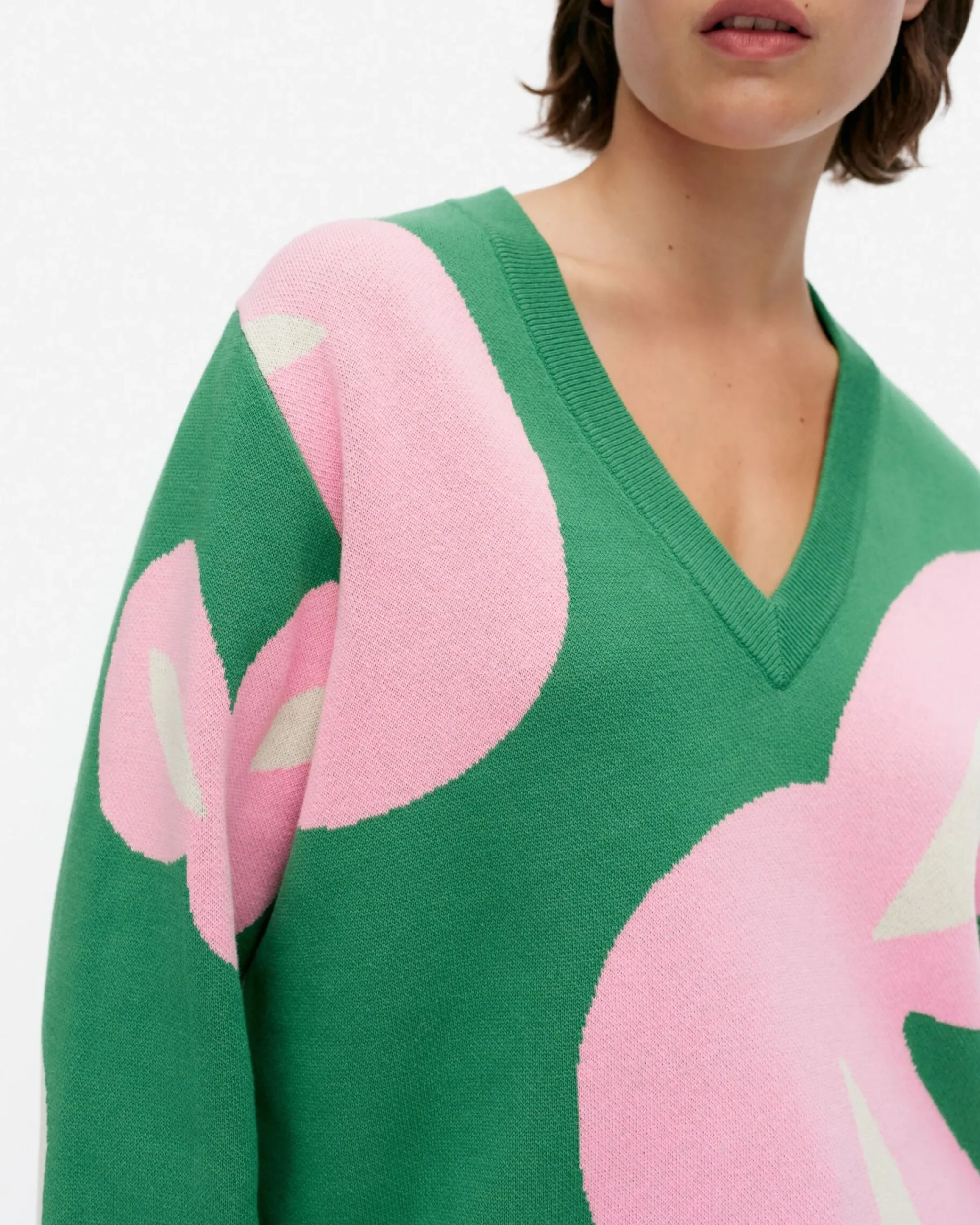 viuhko_poiminto_puuvillaneulepusero_3.webp Marimekko Neuleet^Viuhko Poiminto Puuvillaneulepusero